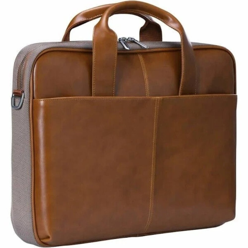 Blackweb Brown Vegan Leather Laptop Bag/Shoulder Strap New with Tags Blackweb